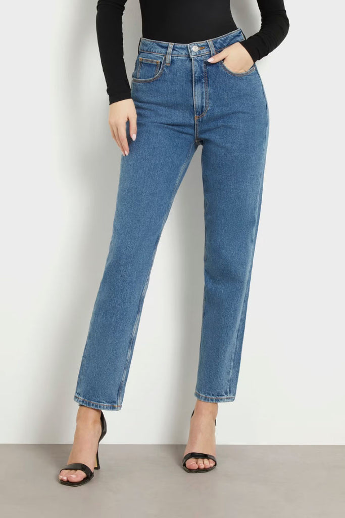 Guess Mom Jeans High Rise Blue 31