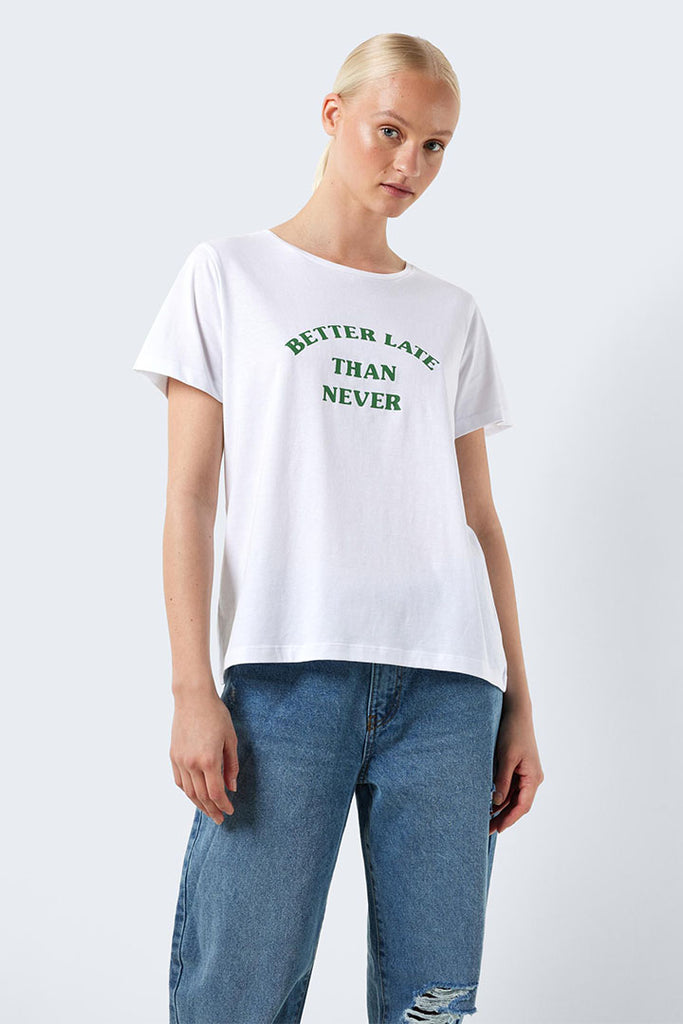 Noisy May Nate T-Shirt White