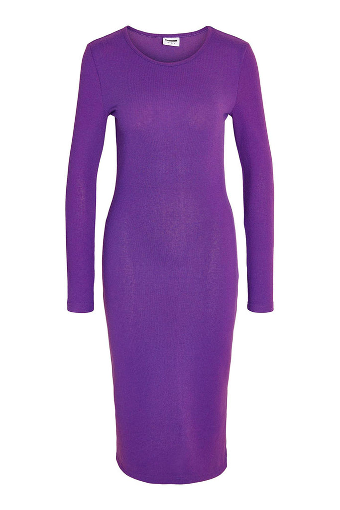 Noisy May City O-Neck Midi Dress