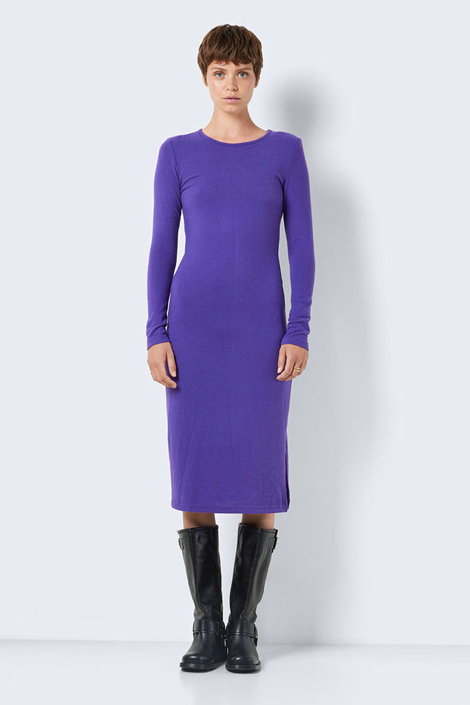 Noisy May City O-Neck Midi Dress