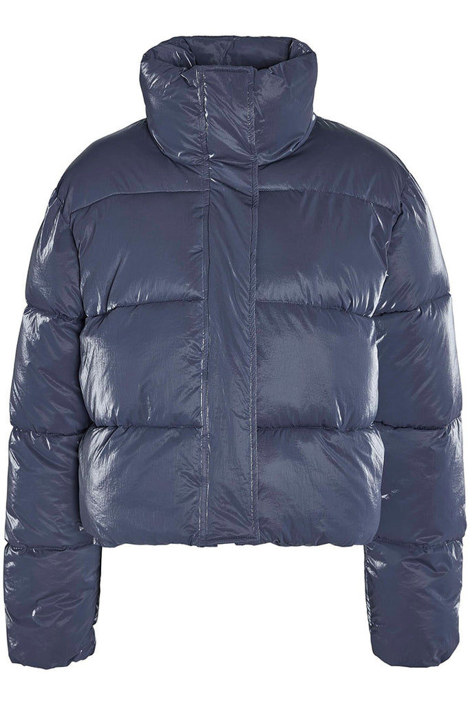 Noisy May Harper Short Puffer Jacket Navy