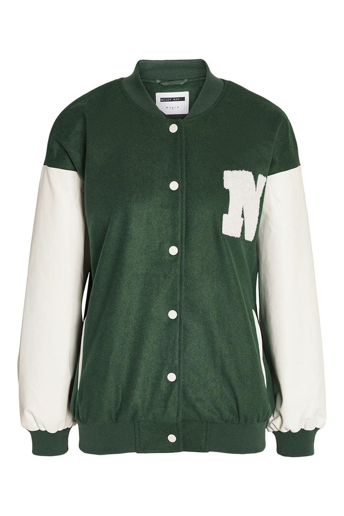 Noisy May Ocean College Jacket Green