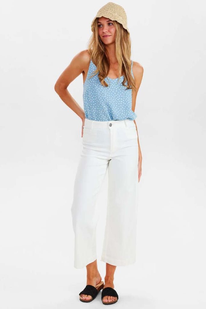 Nümph Paris Cropped Jeans White