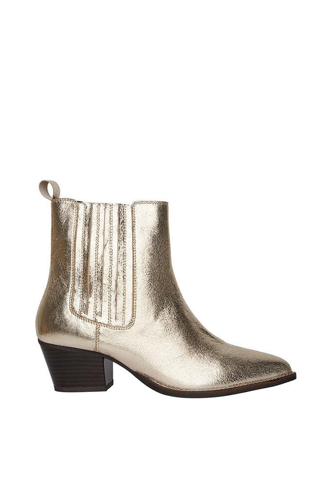 Pieces Britney Metalic Boot Gold