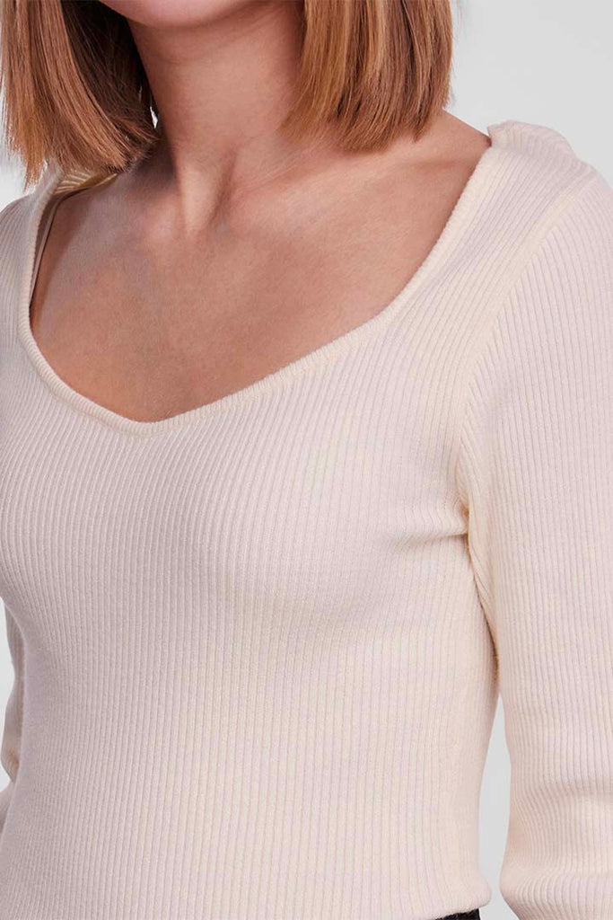 Pieces Jamil Sweetheart Neck Top