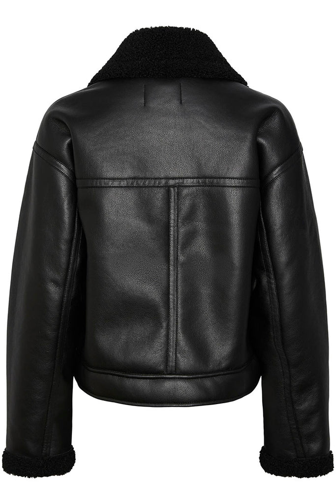 Vero Moda Janelle Short Leather Jacket