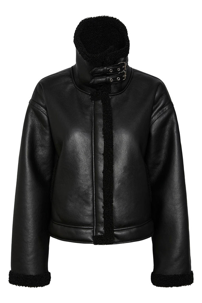 Vero Moda Janelle Short Leather Jacket