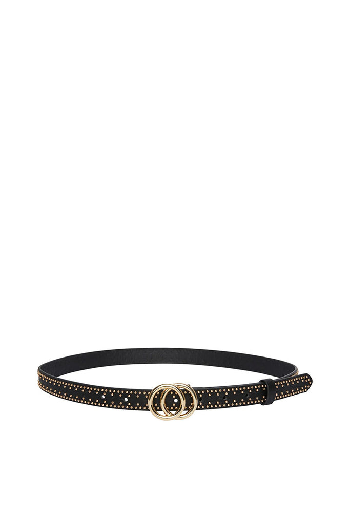 Pieces Karren Studded Jeans Belt Black