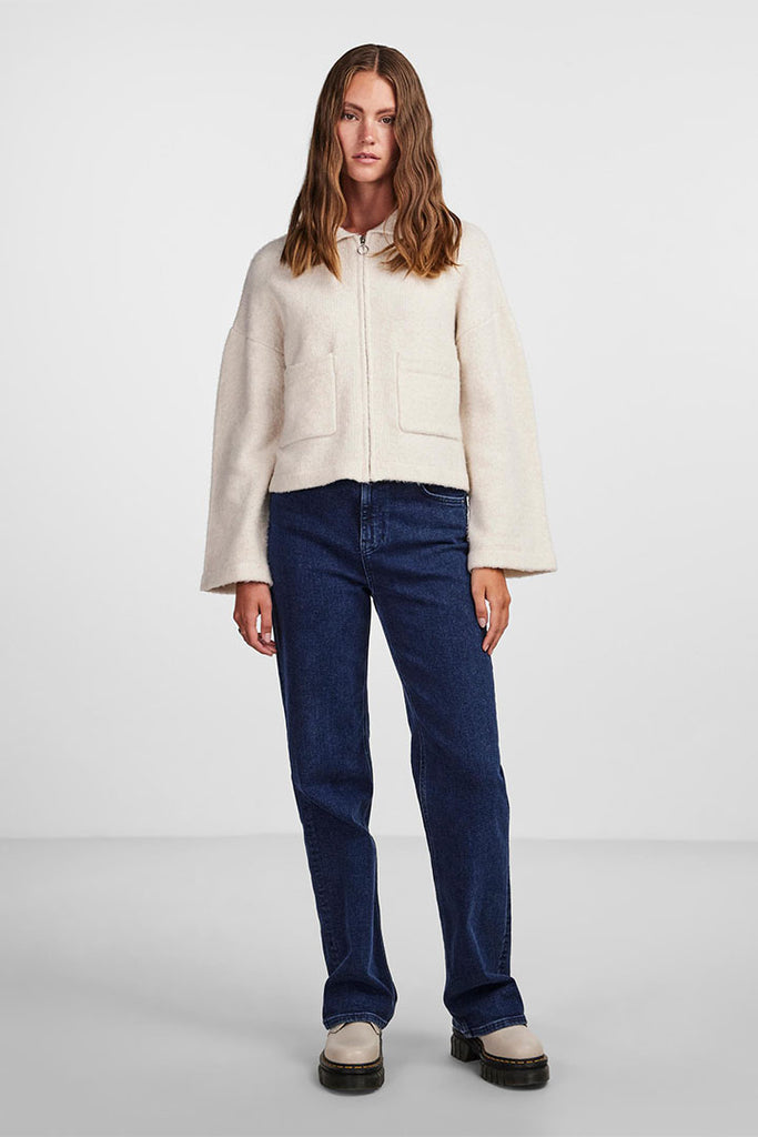 Pieces Selena Zip Knit