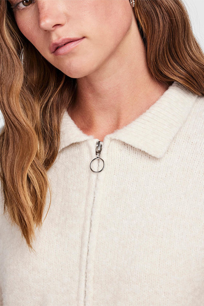 Pieces Selena Zip Knit