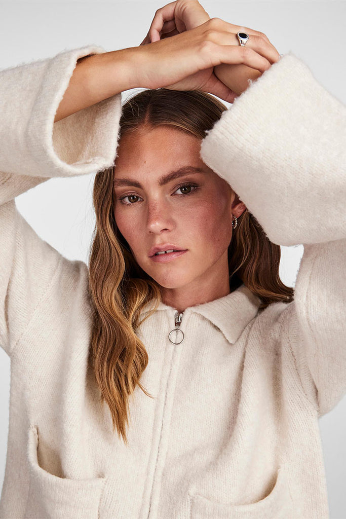 Pieces Selena Zip Knit