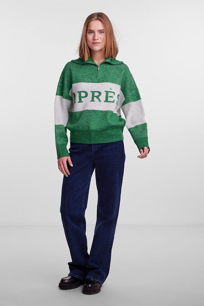 Pieces Jordan Half Zip Knit