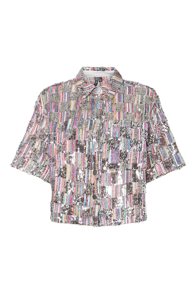 Pieces naina sequin shirt Multi