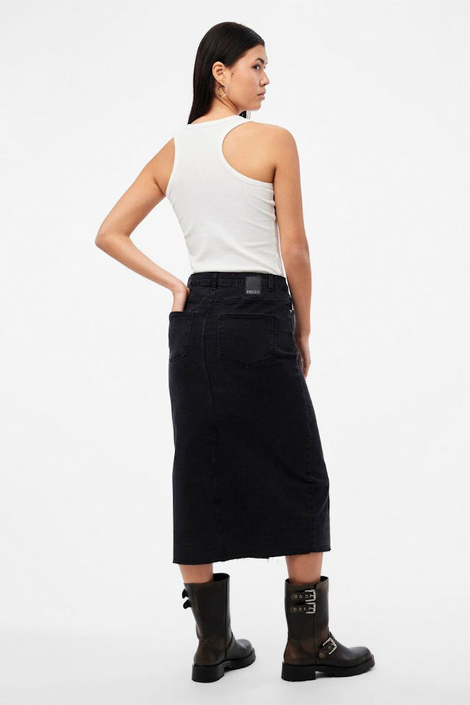 Pieces Jessie High Waisted Midi Skirt