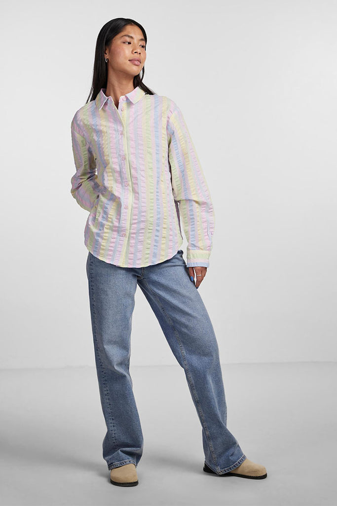 Pieces Kaitlyn Long Sleeve Relaxed Shirt