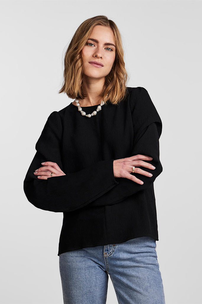 Pieces Dorita top Black
