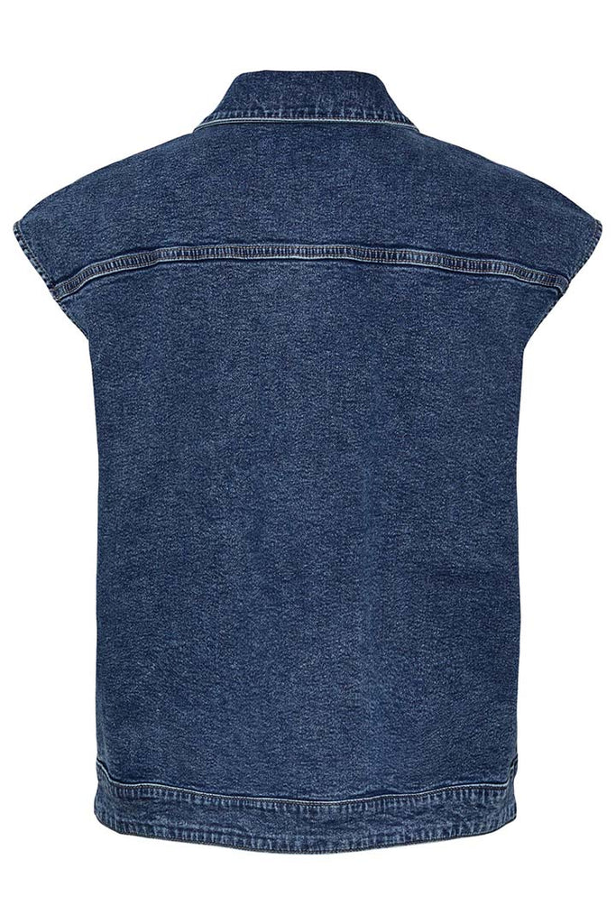 Pieces Jessie Loose Denim Vest
