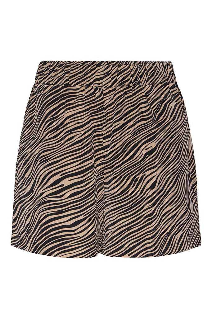 Pieces Zebra High Waist Shorts