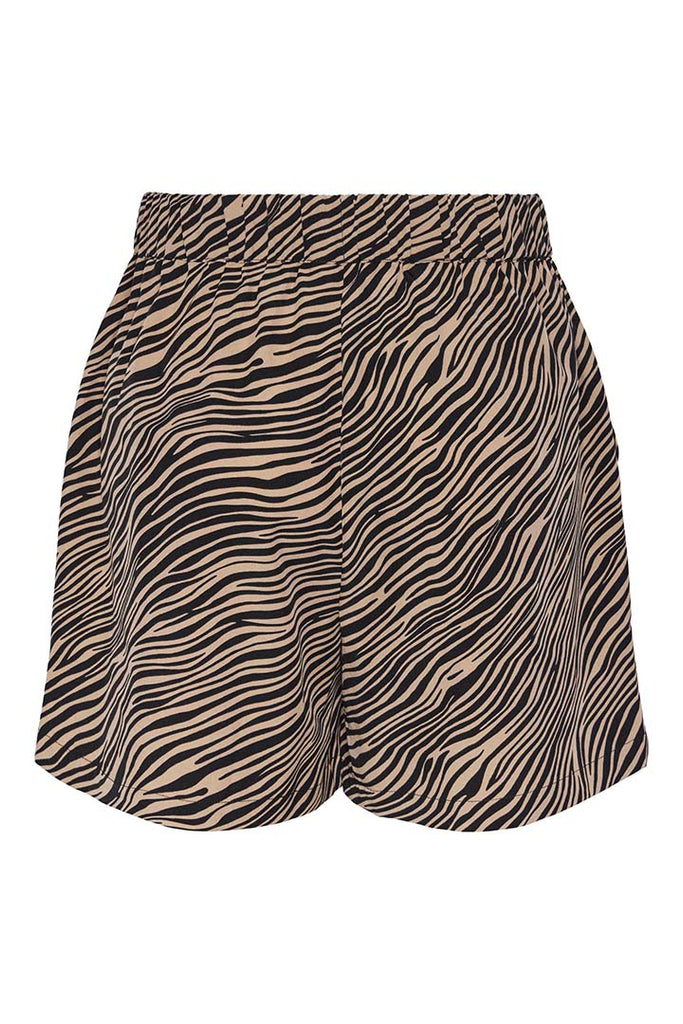 Pieces Zebra High Waist Shorts