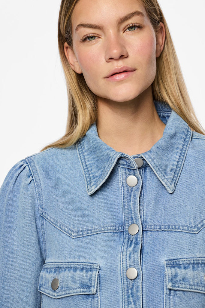 Pieces Sika Denim Shirt