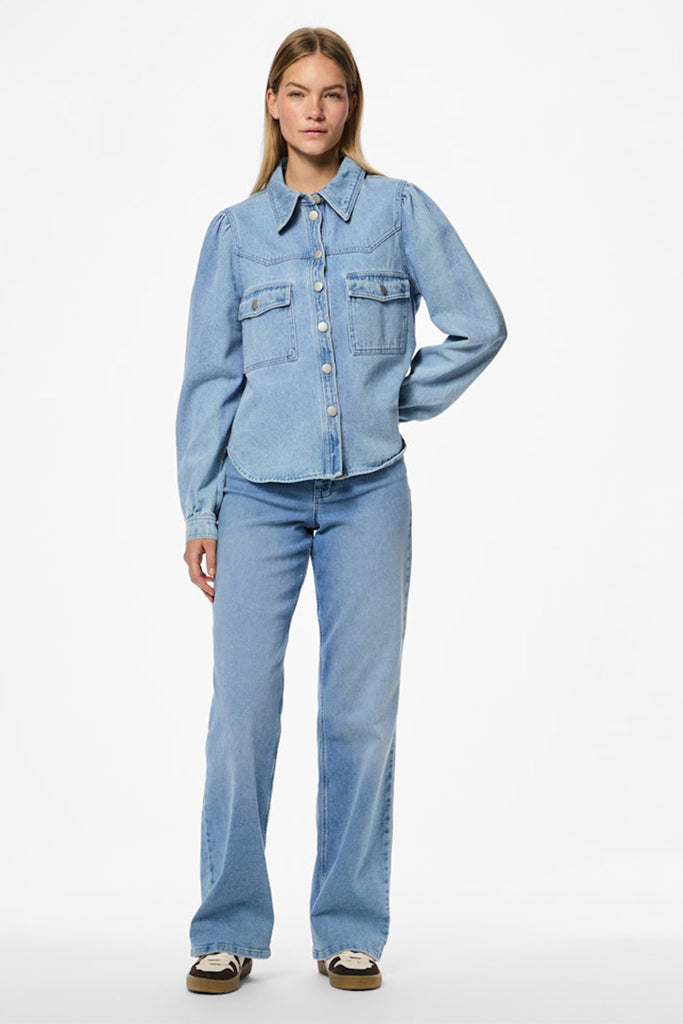 Pieces Sika Denim Shirt