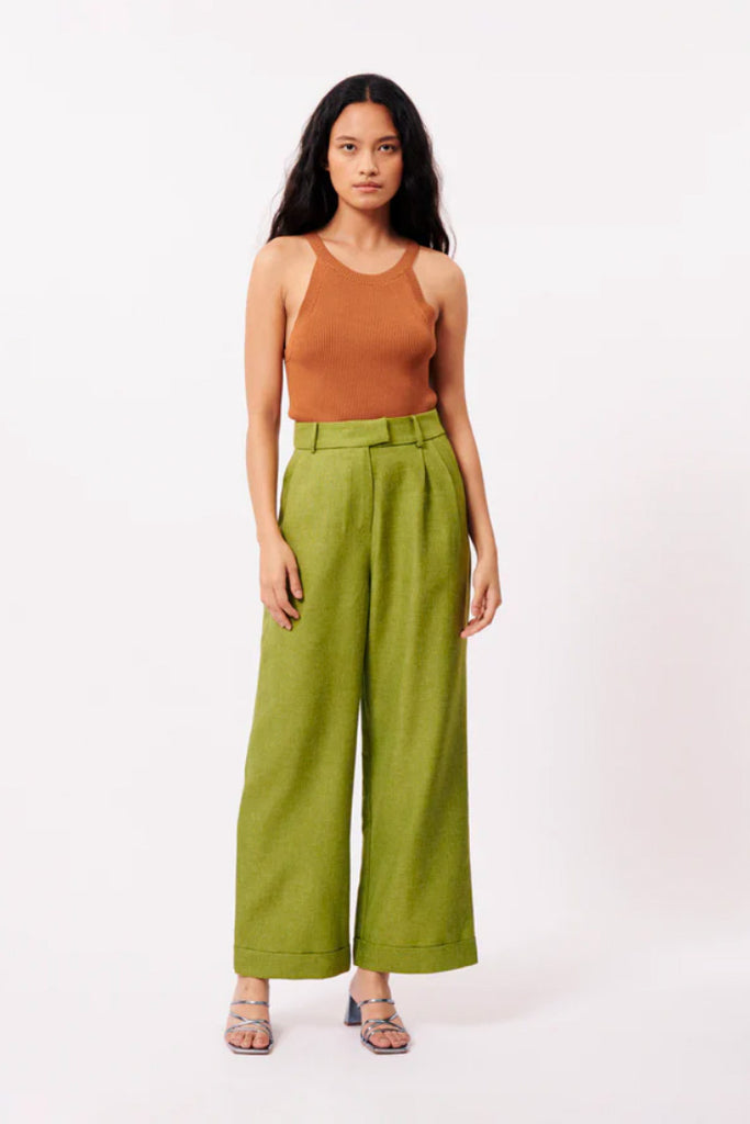 Frnch Palmier Pants Green
