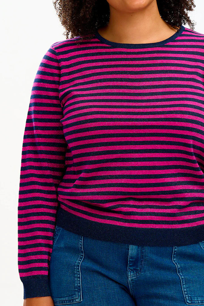 Sugarhill Rowena Sparkle Stripes Jumper