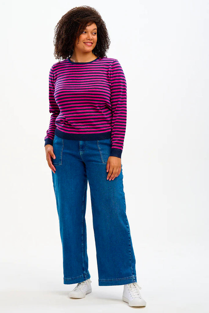Sugarhill Rowena Sparkle Stripes Jumper