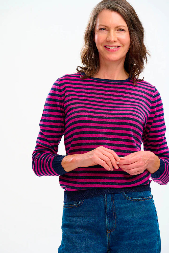 Sugarhill Rowena Sparkle Stripes Jumper