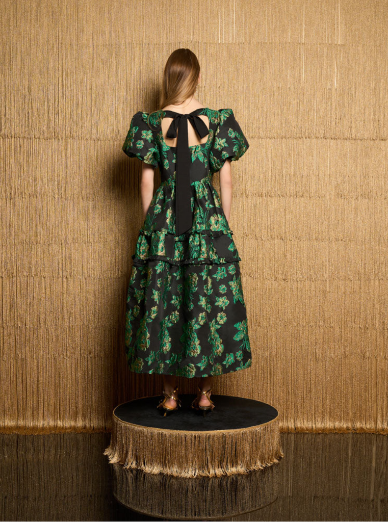 Sister Jane Bonnie Jacquard Midi Dress