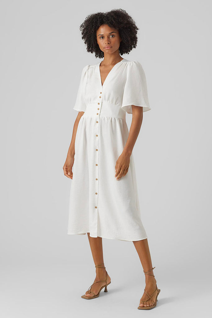 Vero Moda Melaney 2/4 Dress White