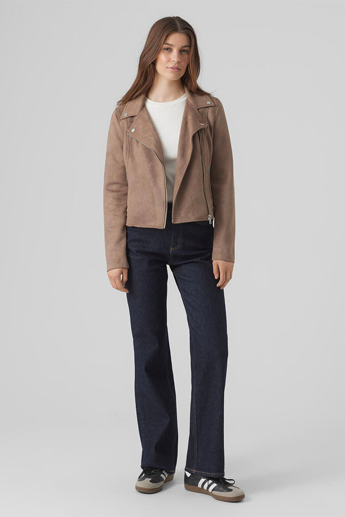 Vero Moda Jose Short Faux Suede Jacket