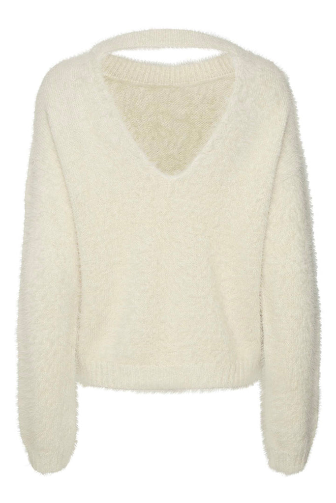 Vero Moda Poilu O-Neck Open Back Jumper