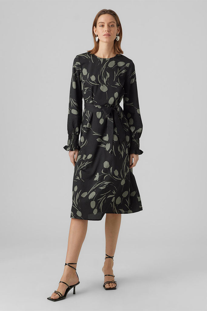 Vero Moda Marta Calf Dress Black