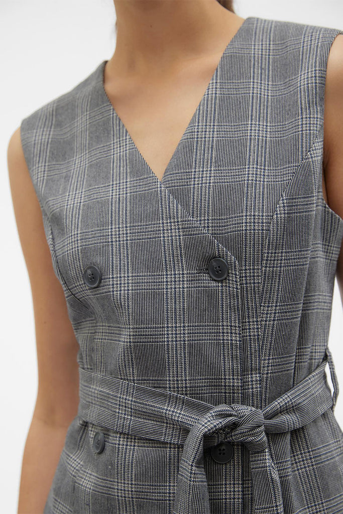 Vero Moda Malin Fitted Check Dress