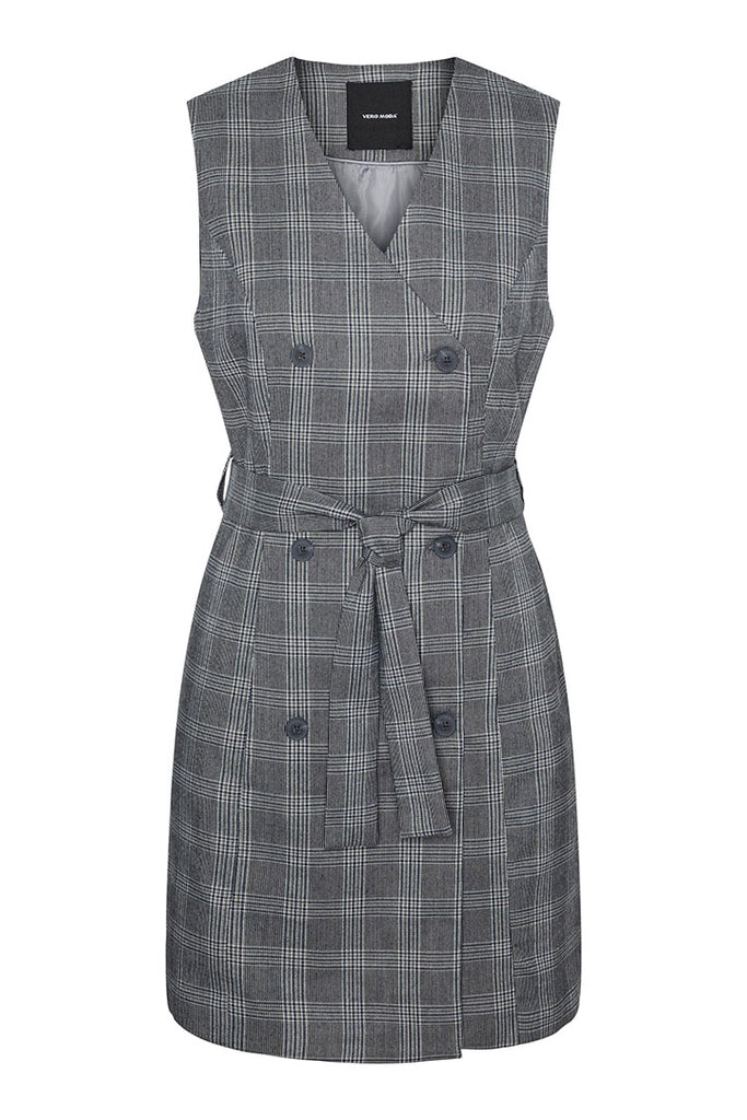 Vero Moda Malin Fitted Check Dress
