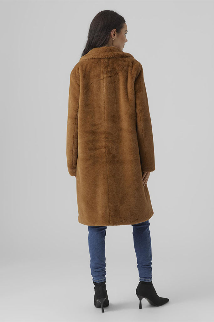 Vero Moda Sonjaelly Long Fake Fur Coat