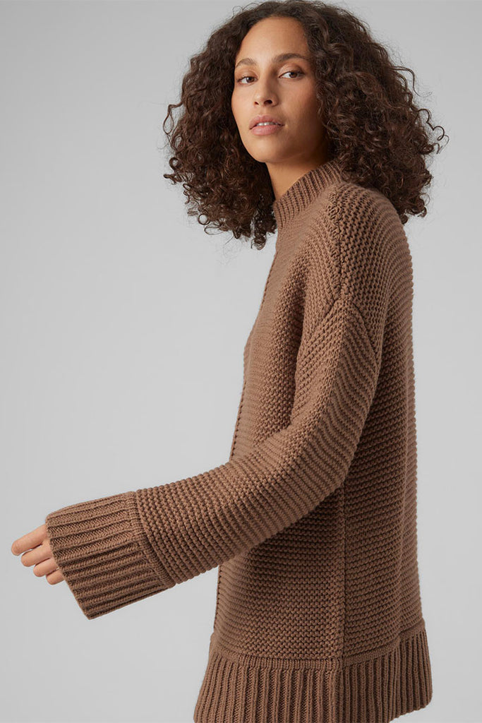 Vero Moda Miranda Highneck Pullover Brown