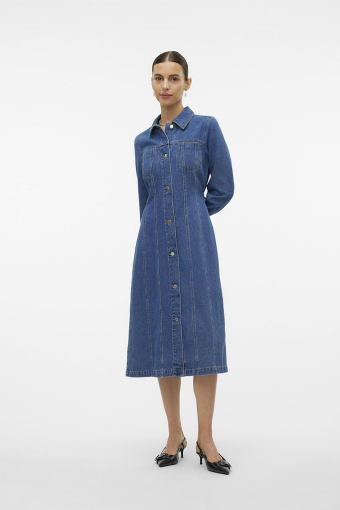 Vero Moda Finley Calf Denim Dress