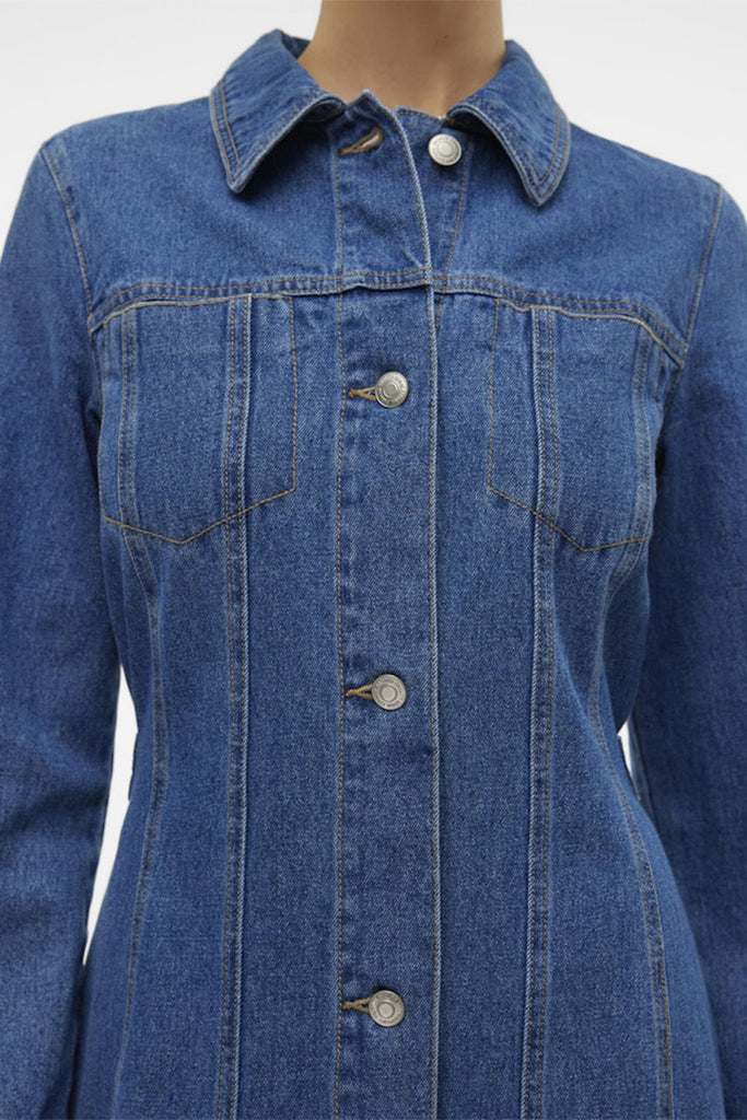 Vero Moda Finley Calf Denim Dress