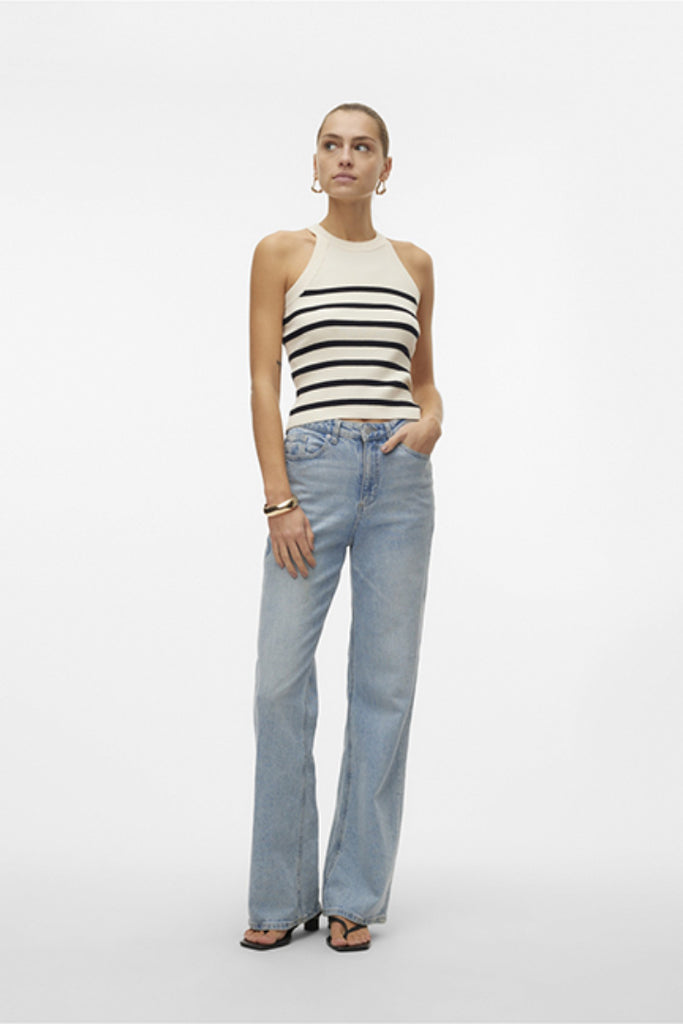 Vero Moda Saba Rib O-Neck Top