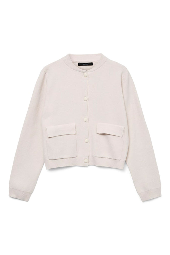 Vero Moda Apple O Neck Cardigan Cream