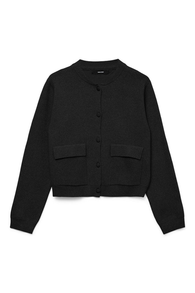 Vero Moda Apple O Neck Cardigan Black