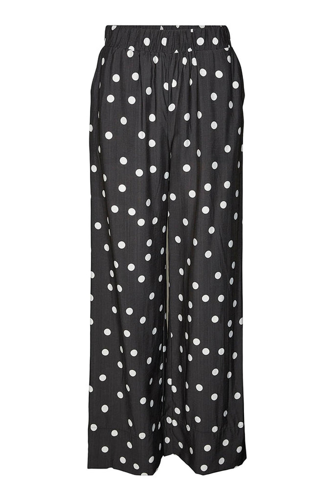 Vero Moda Becca High Waist Fold Up Pants Black