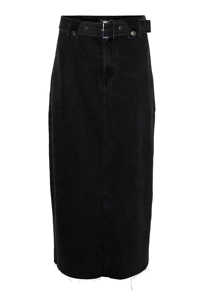 Vero Moda Aria High Waisted Long Denim Skirt