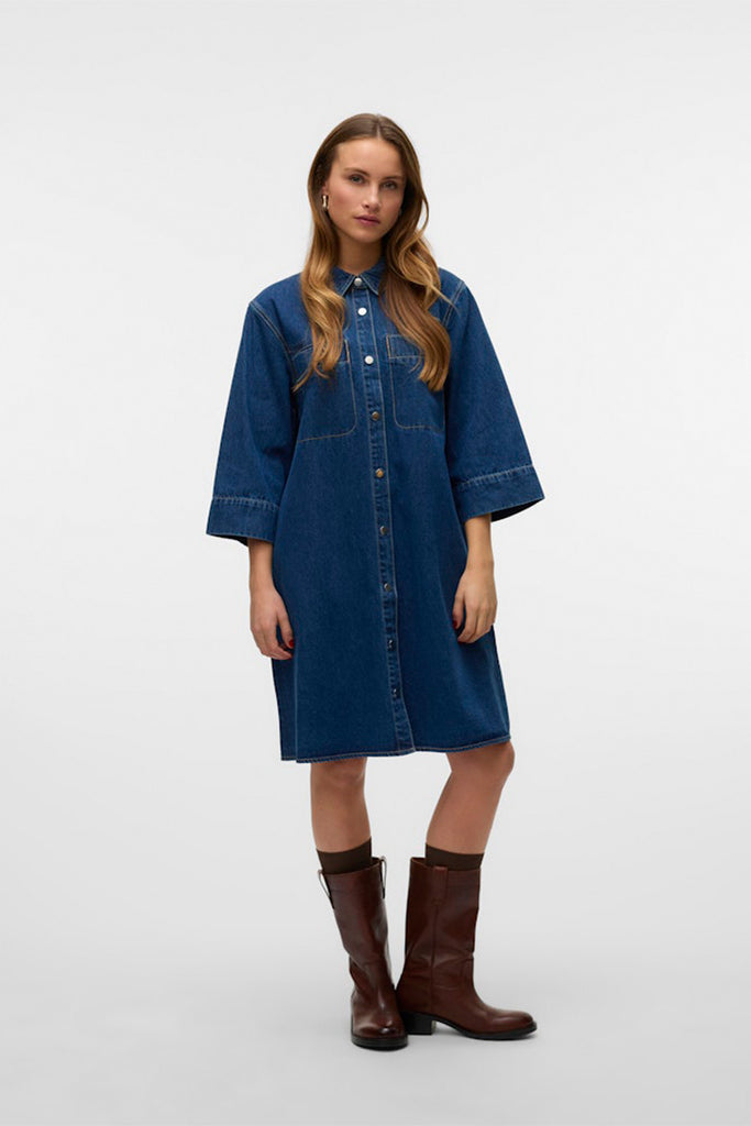 Vero Moda Migga Denim Shirt Dress