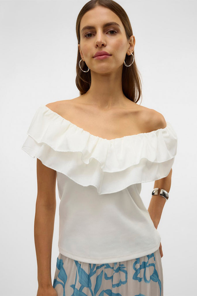 Vero Moda Ane frill ss top