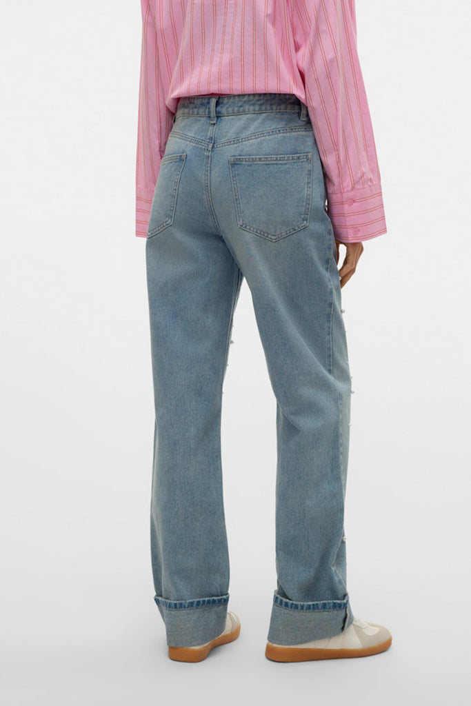 Vero Moda Allison MidRise Straight Peral Jeans