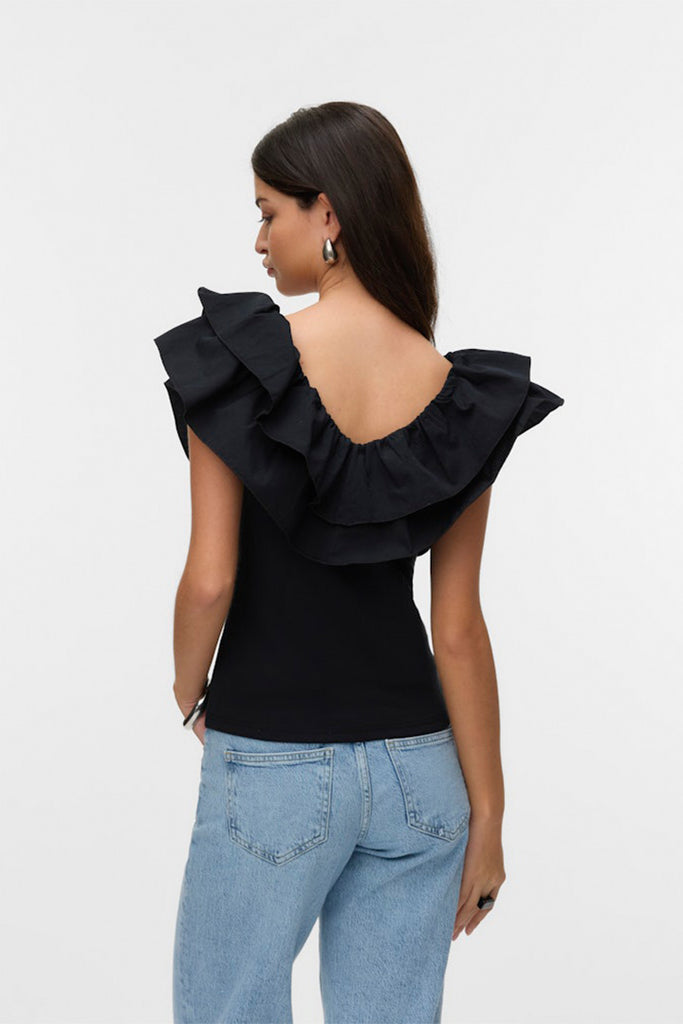 Vero Moda Ane frill ss top