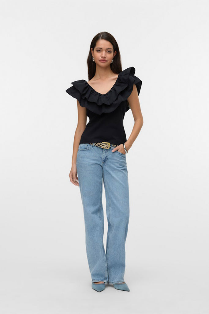 Vero Moda Ane frill ss top